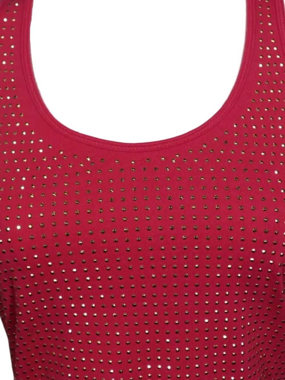 Hot Pink Studded Racerback Tank - Picture 3 of 6